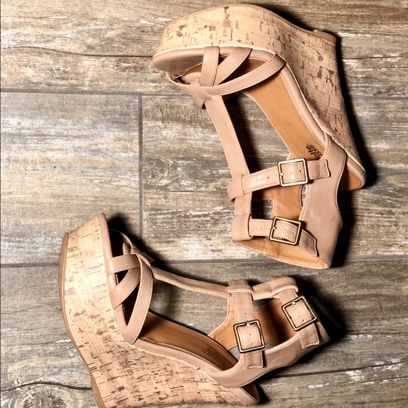 Charlotte Russe Shoes - Charlotte Russe strappy wedge sandals!
